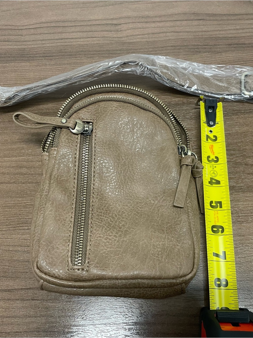 NWOT Joy Susan Skyler Sling Bag in Taupe - Picture 7 of 7
